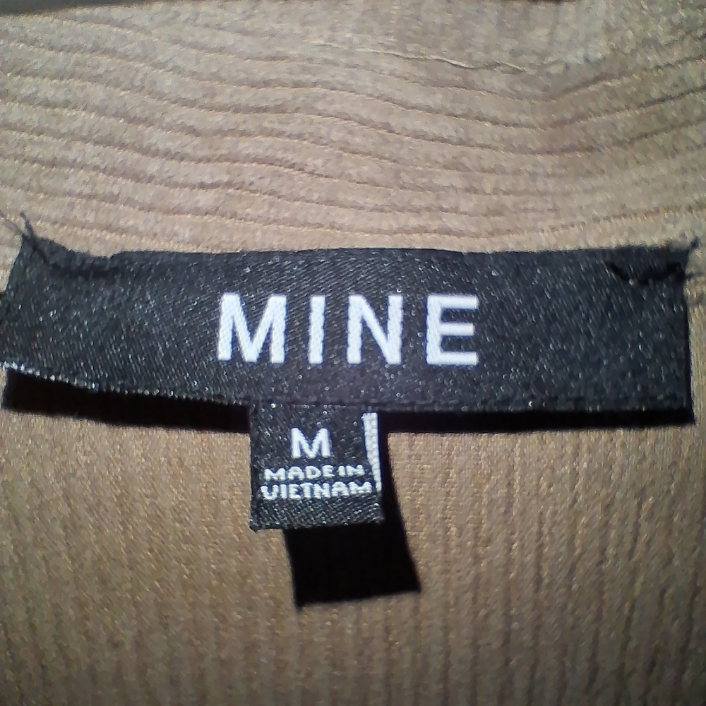 MINE Taupe Corduroy Short Moto Jacket - Picture 6 of 12